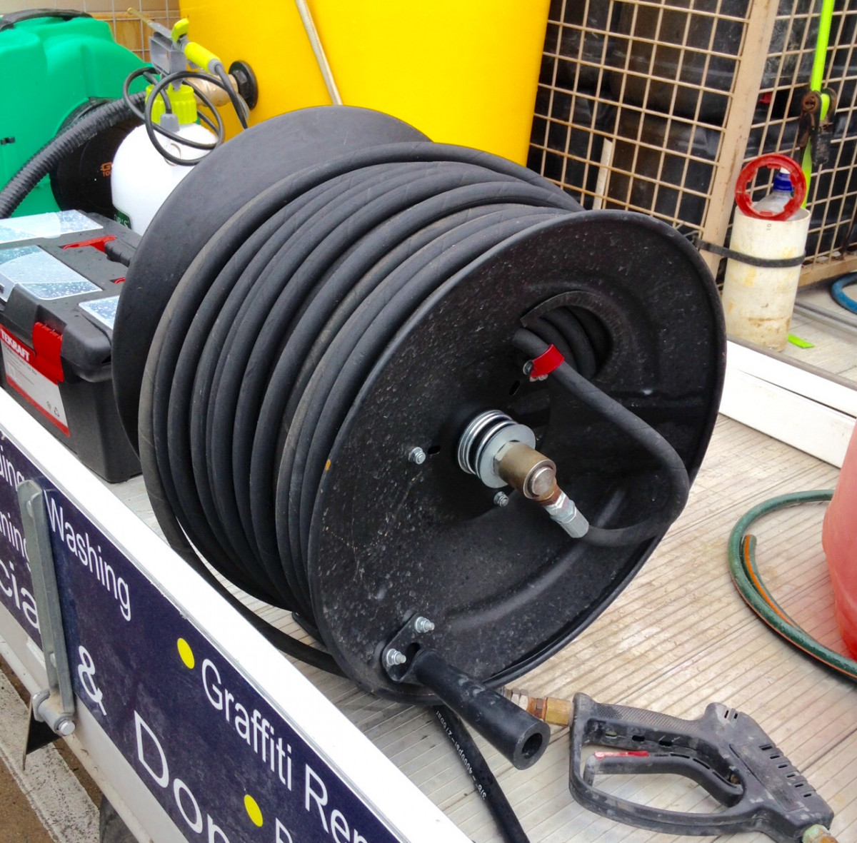 Manual high pressure hose reel powder coated Spraychief Online Store