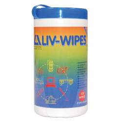 LIVWIPES: Livingston- Alcohol Wipes Jumbo Canister (75 wipes per tube)