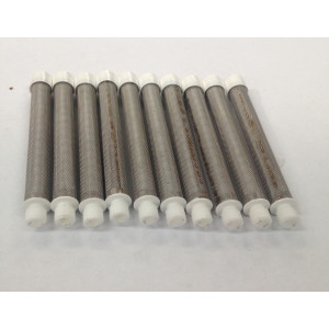 14-2172 60# White Screw In Gun Filter (10 Pack)