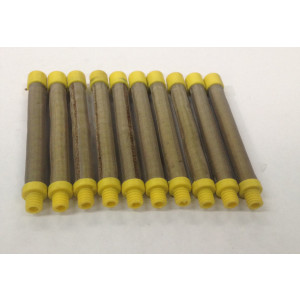 17-100 Yellow 100# Mesh Push In Gun Filter (10 Pack)