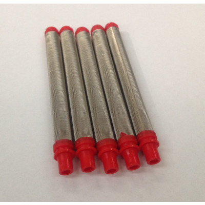 17-200 Red 200# Mesh Push In Gun Filter (5 Pack)