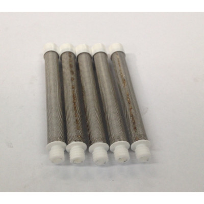 14-2172 60# White Screw In Gun Filter (5 Pack)