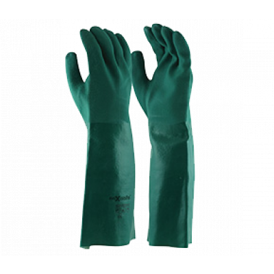 TW:GPD134-45: PVC Double Dipped chemical gloves 45cm