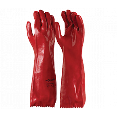 TW:GPR122: PVC Single Dipped chemical gloves 45cm 