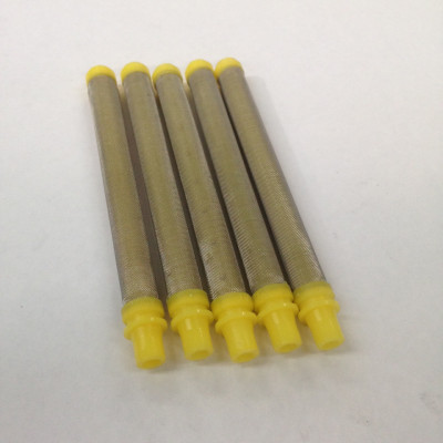 17-100 Yellow 100# Mesh Push In Gun Filter (5 Pack)